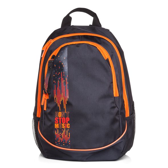 Рюкзак Hatber STREET -Don't stop music- 30х42х20 см полиэстер 2 отделения, 3 кармана и 1 потайной на спинке , 